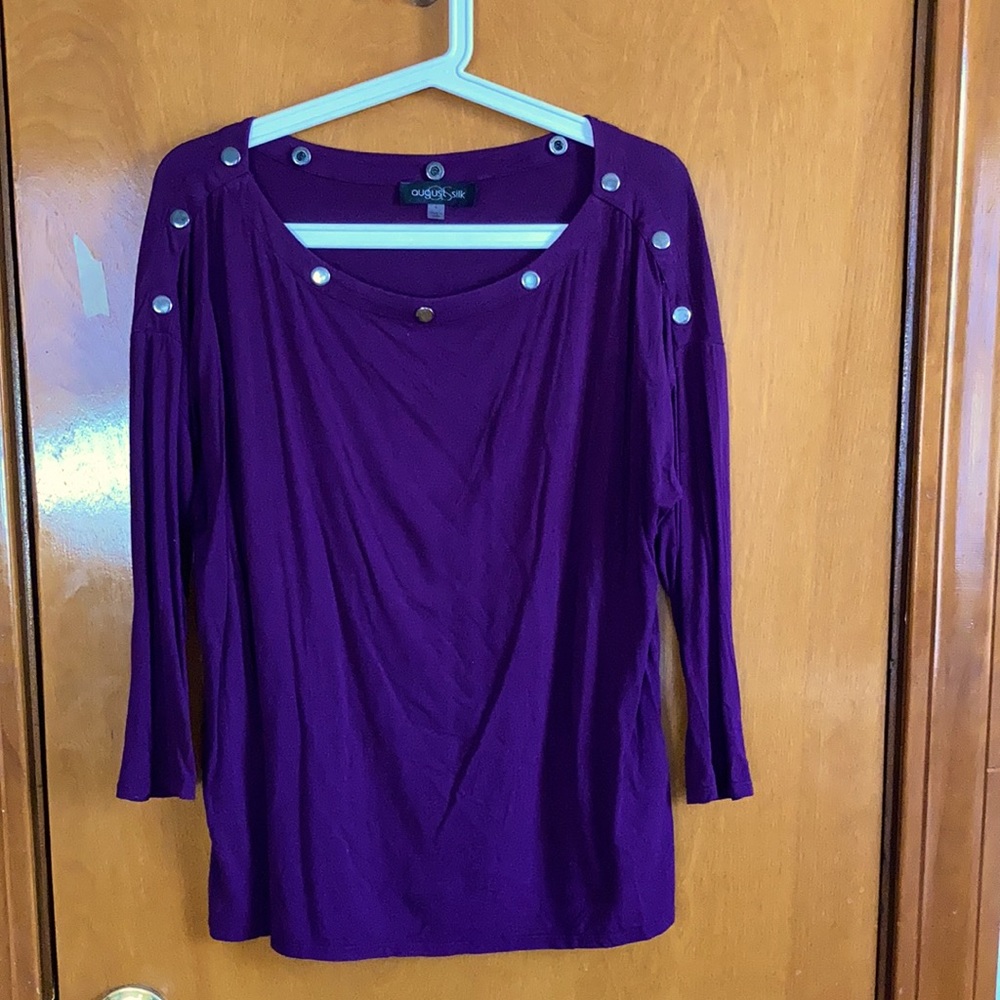 August Silk knit top